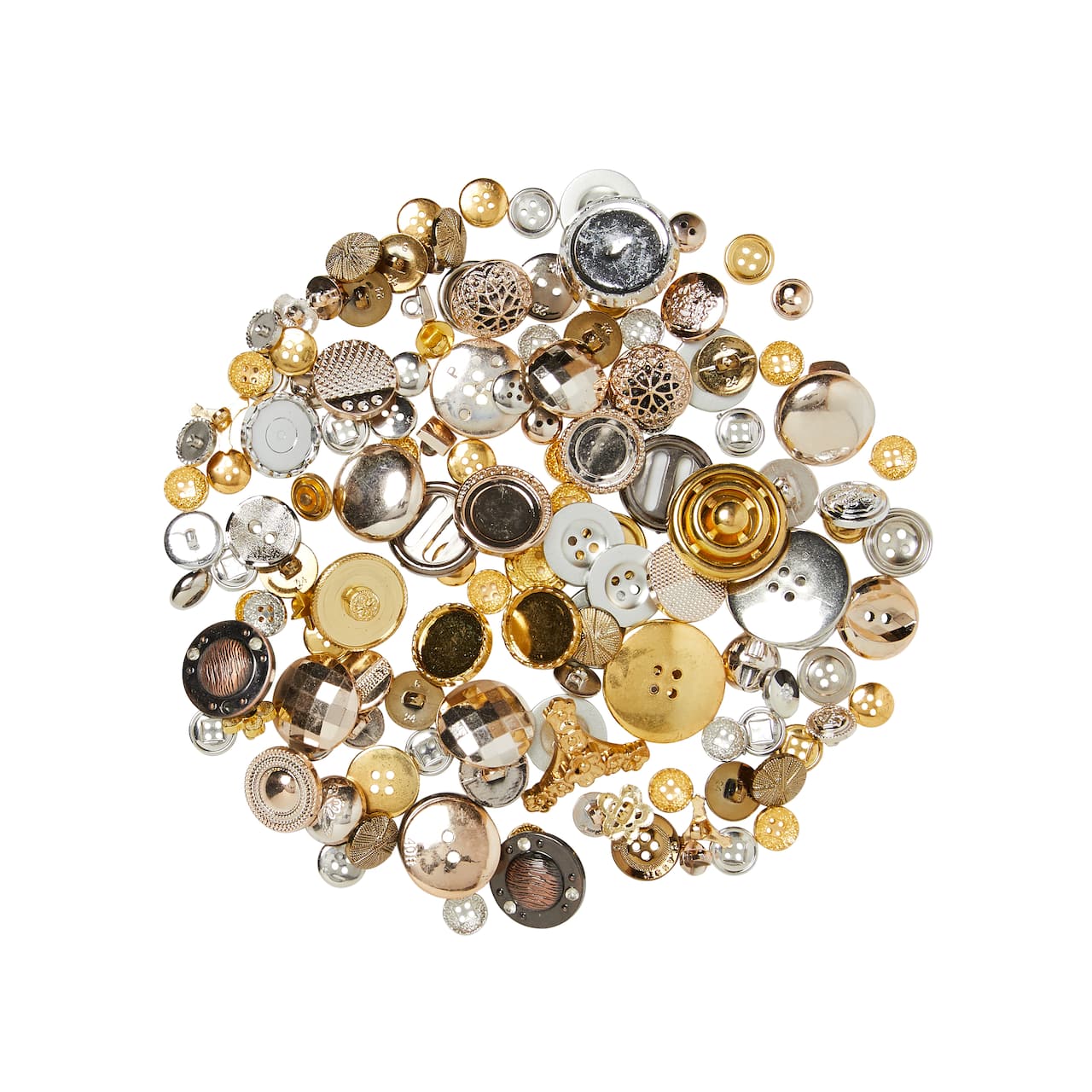 Boutons or et argent de Loops & Threads